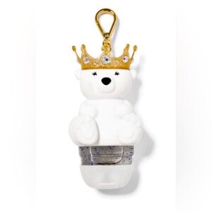 New Bath and Body Works Royal Polar Bear Sanitizer Holder